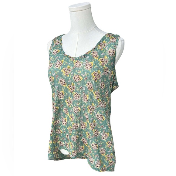 Free People Multi Print Racer Back Tank Top - Picture 2 of 4